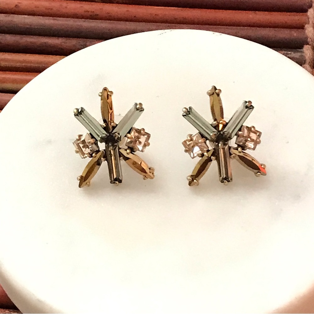 J. Crew Bejeweled Pierced Post Earrings